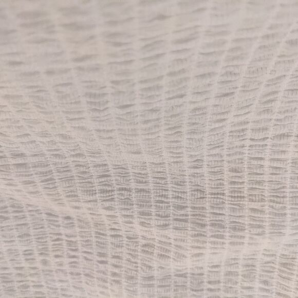 H&m puff sleeves smocked white peasant blouse Medium @K1 - Picture 10 of 11